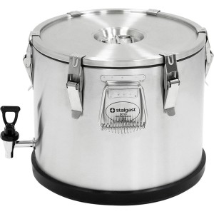Termos stalowy transportowy 15 l z kranem STALGAST