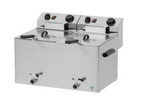 Frytownica Elektryczna z Kranem 8 + 8 l REDFOX