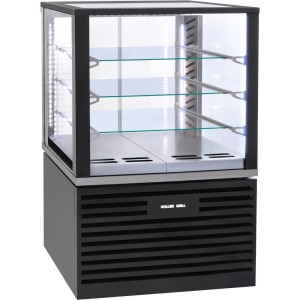 Witryna Chłodnicza Cukiernicza Oświetlenie LED Czarna V 325 l ROLLER GRILL