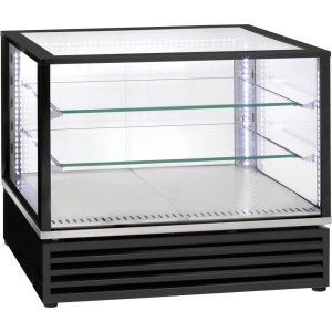 Witryna Chłodnicza Cukiernicza Nastawna Oświetlenie LED Czarna V 170 l ROLLER GRILL