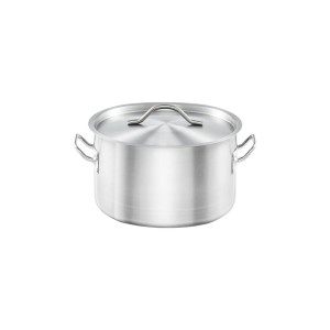 Garnek średni z pokrywką, stalowy, Basic, Ø 240 mm, V 6.1 l