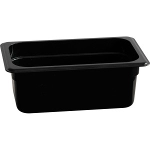 GN 1/4 h 100 mm czarny poliwęglan STALGAST