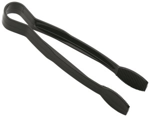 Szczypce z poliwęglanu czarne długość 23 cm