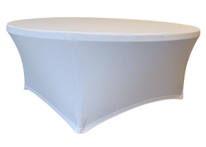 Pokrowiec Biały na Stół Okrągły śr. 180 cm