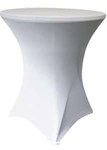 Top na Blat Stółu Koktajlowego Biały  śr. 80 cm