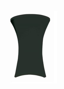 Pokrowiec Czarny na Stół Koktajlowy śr. 80 cm