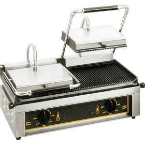 Kontakt Grill podwójny Ryflowany ROLLER GRILL