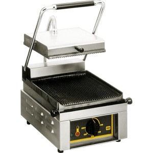 Kontakt Grill pojedynczy Ryflowany ROLLER GRILL
