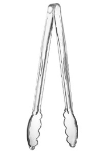 Szczypce łyżkowate przeźroczyste dł.23 cm